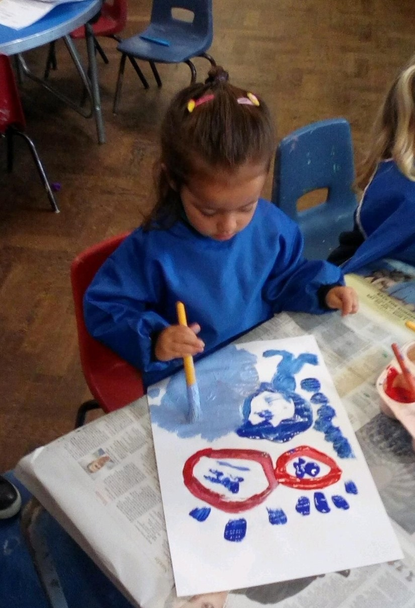 Montessori practical life materials set out in bowls